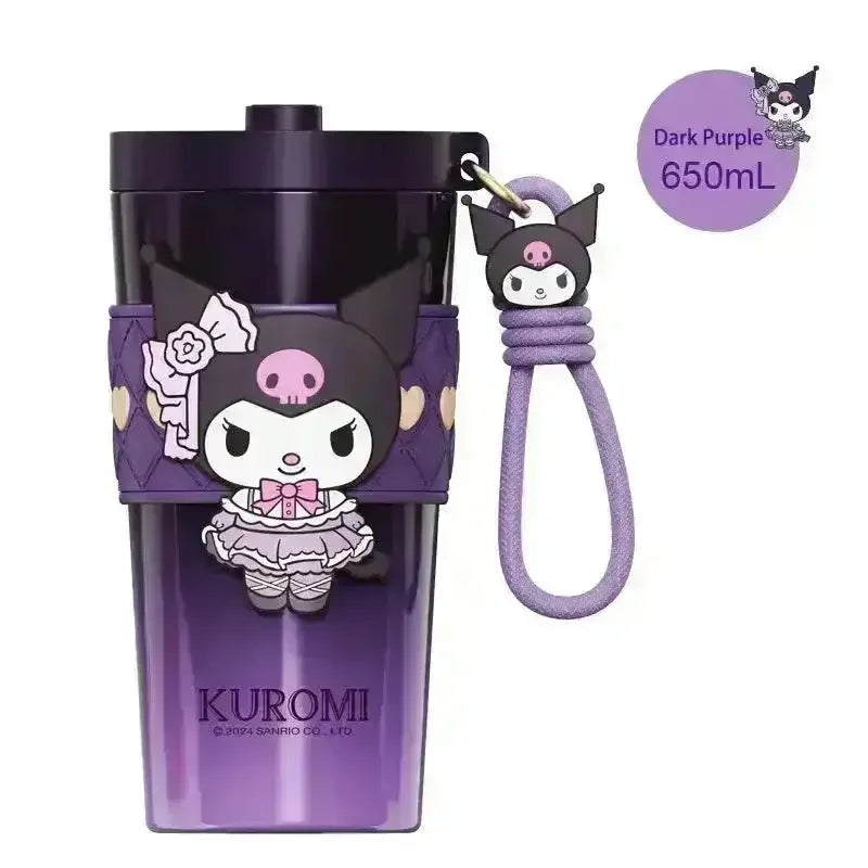 Sanrio Straw Thermos Cup (650 ml) - Bear Hugs