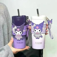 Sanrio Straw Thermos Cup (650 ml) - Bear Hugs