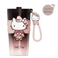 Sanrio Straw Thermos Cup (650 ml) - Bear Hugs