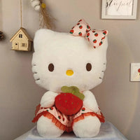 Sanrio Strawberry Hello Kitty Plushie - Bear Hugs