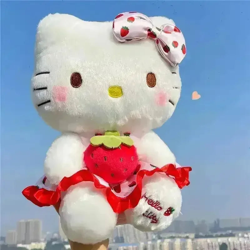Sanrio Strawberry Hello Kitty Plushie - Bear Hugs