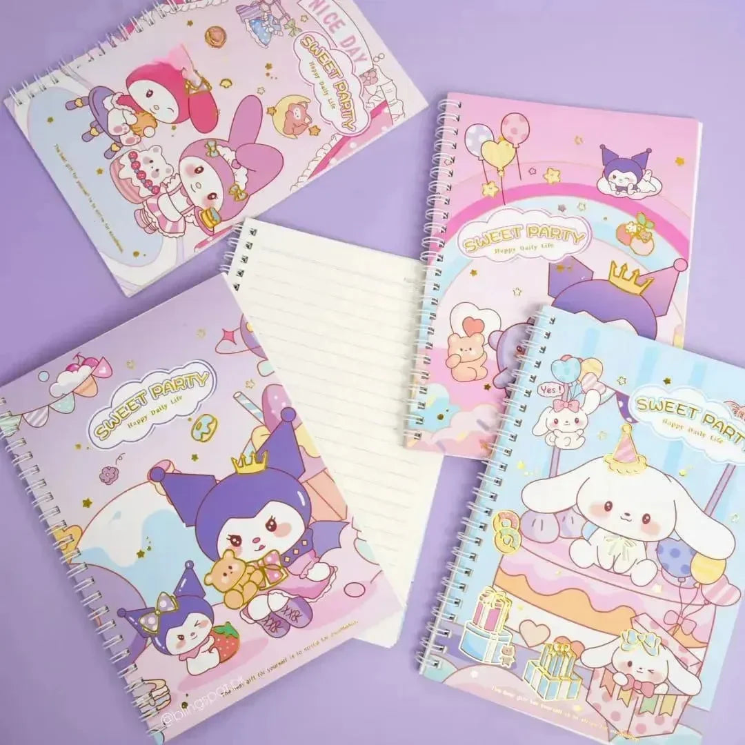 Sanrio Sweet Party Coiled A5 Notebook - Bear Hugs