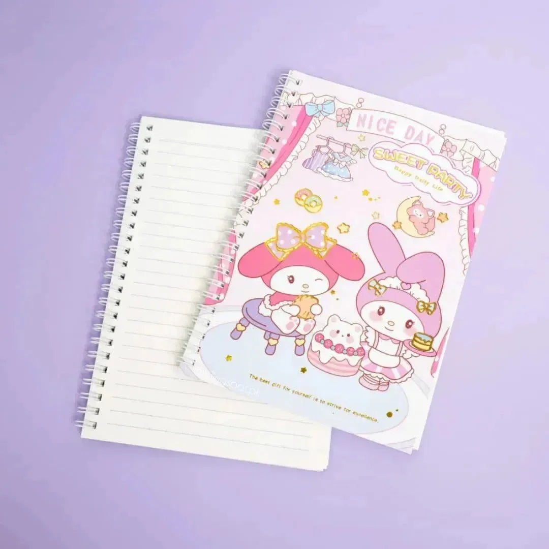 Sanrio Sweet Party Coiled A5 Notebook - Bear Hugs