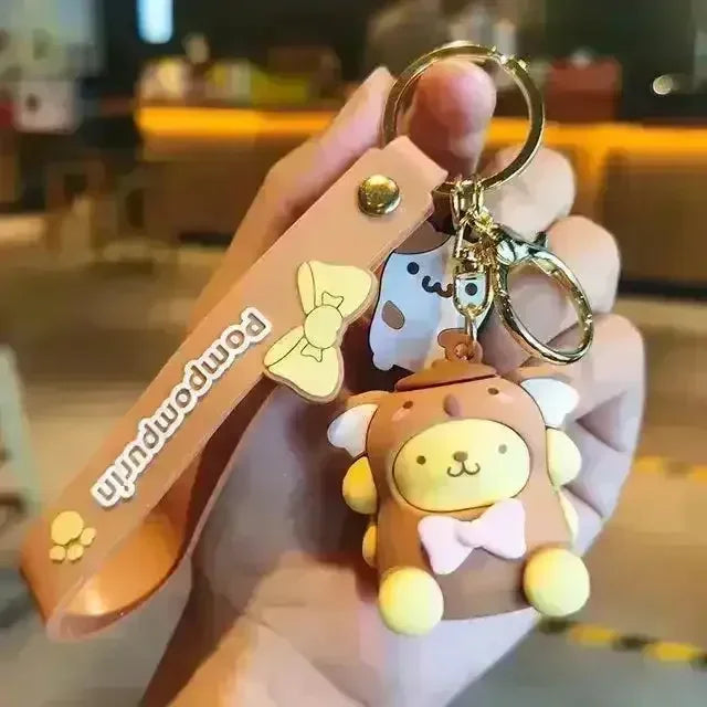 Sanrio Teddy Charm 3D Keychain - Bear Hugs