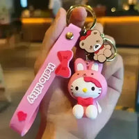 Sanrio Teddy Charm 3D Keychain - Bear Hugs