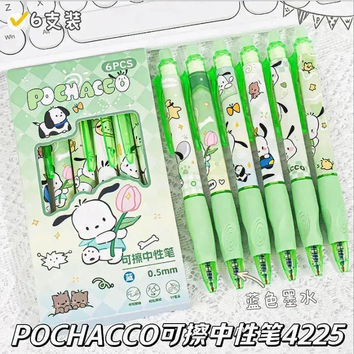 Sanrio Themed Erasable Gel Pen (Set Of 6) - Bear Hugs