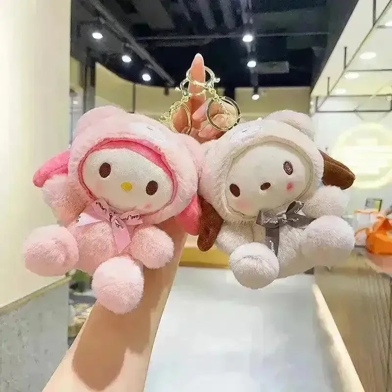 Sanrio Winter Ready Plush Keychains - Bear Hugs