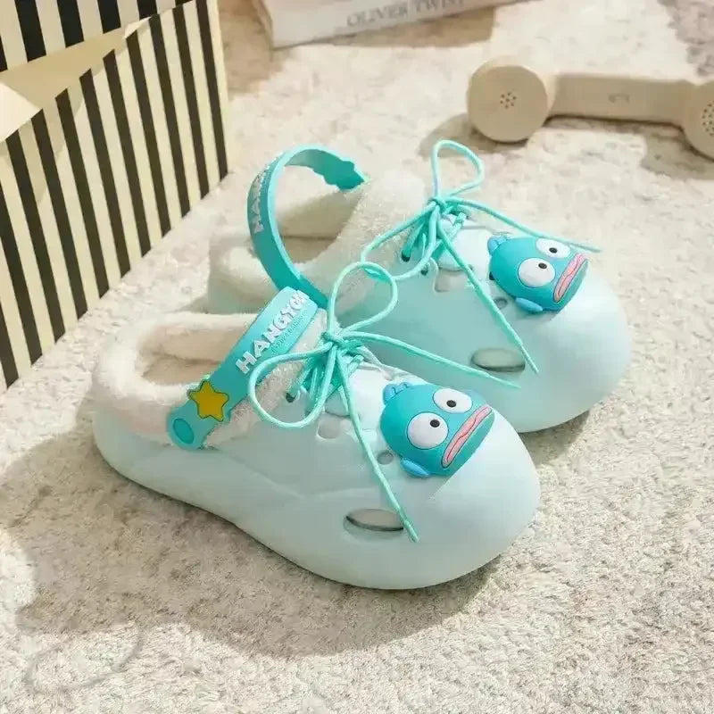 Sanrio Winter Warm Plush Clogs - Bear Hugs