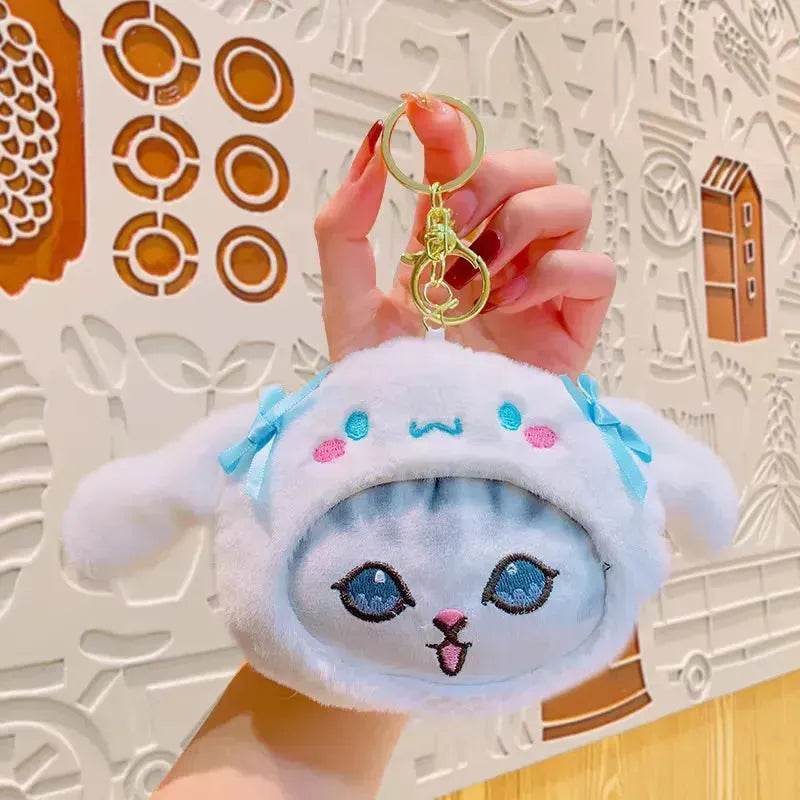 Sanrio x Mofusand Face Shot Plush Keychain - Bear Hugs