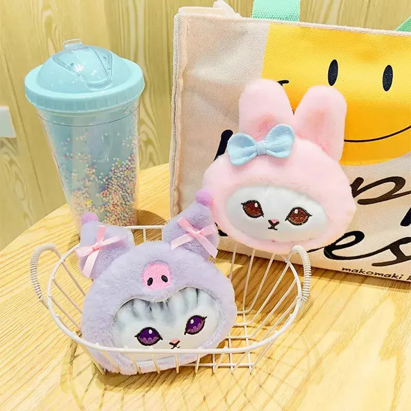 Sanrio x Mofusand Face Shot Plush Keychain - Bear Hugs