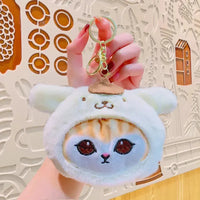 Sanrio x Mofusand Face Shot Plush Keychain - Bear Hugs