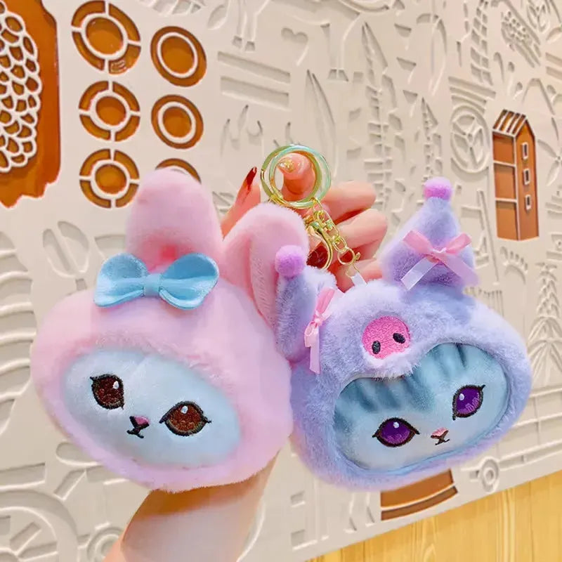 Sanrio x Mofusand Face Shot Plush Keychain - Bear Hugs