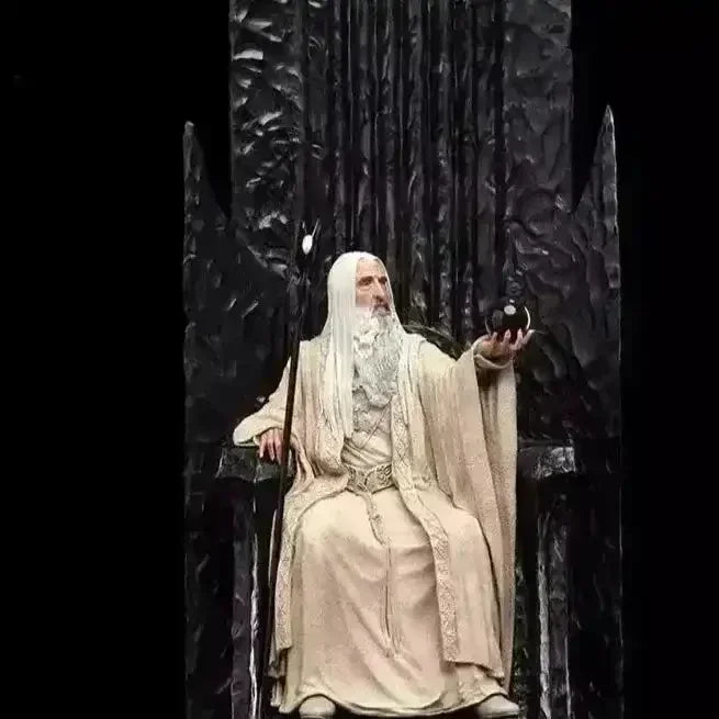Saruman on Throne Collector's Action Figure - Bear Hugs