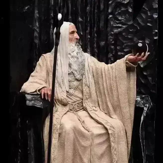 Saruman on Throne Collector's Action Figure - Bear Hugs