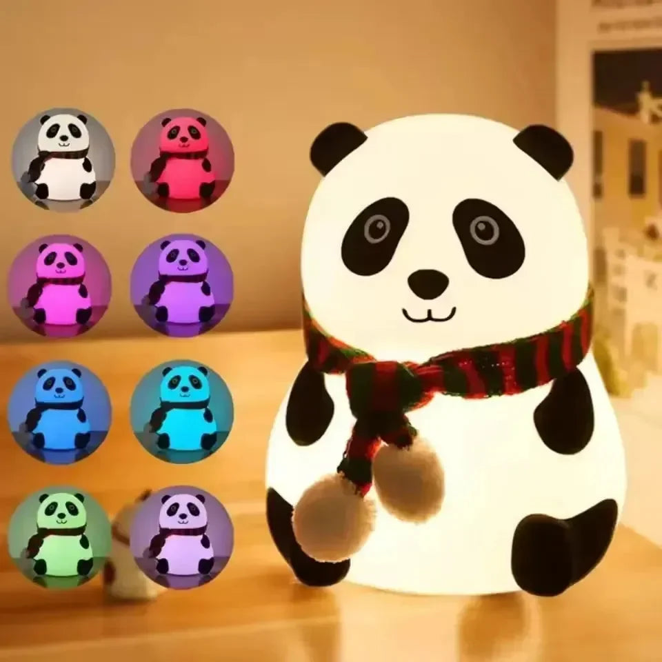 Scarf Panda Glow Silicon Lamp - Bear Hugs