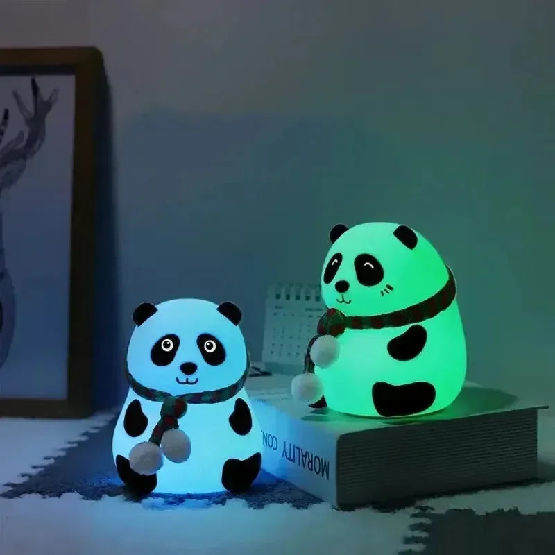 Scarf Panda Glow Silicon Lamp - Bear Hugs