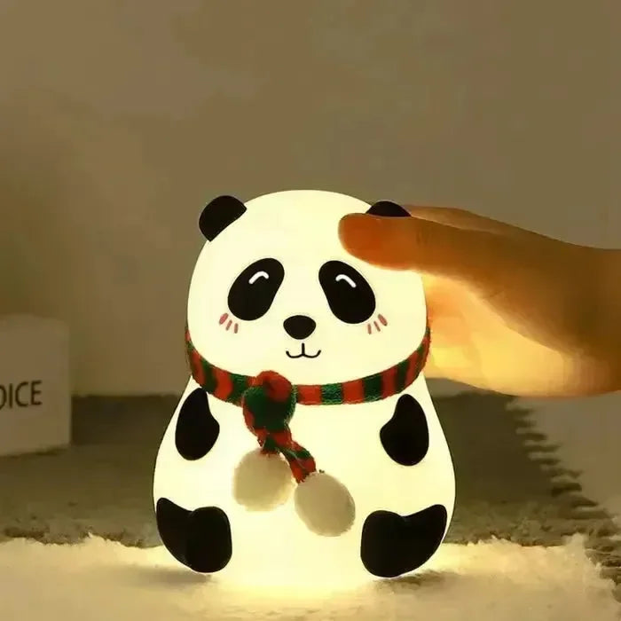 Scarf Panda Glow Silicon Lamp - Bear Hugs