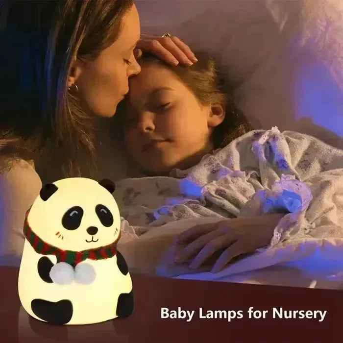Scarf Panda Glow Silicon Lamp - Bear Hugs