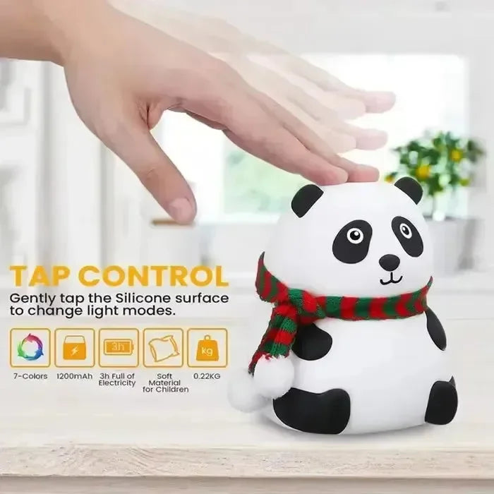 Scarf Panda Glow Silicon Lamp - Bear Hugs