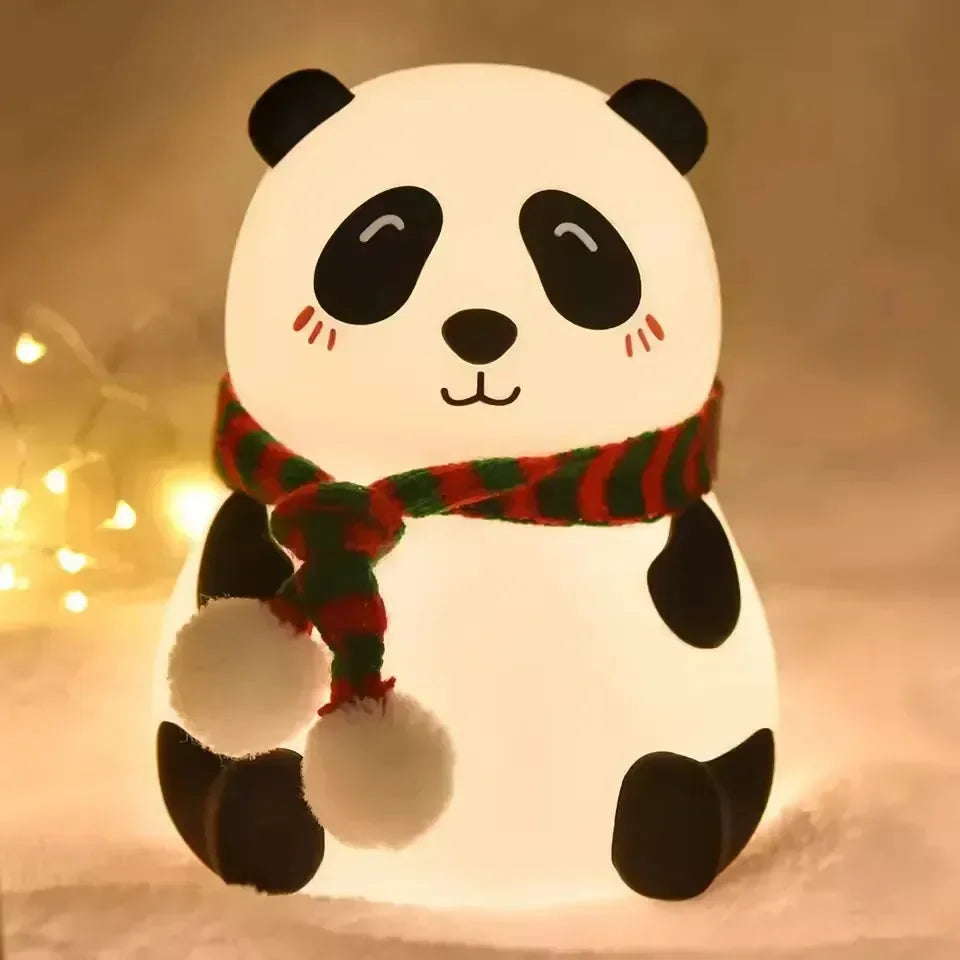 Scarf Panda Glow Silicon Lamp - Bear Hugs