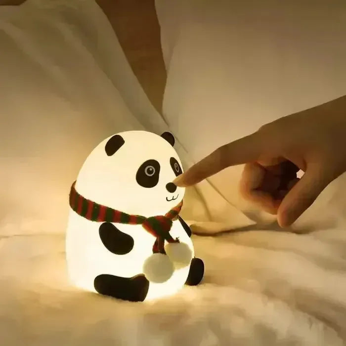 Scarf Panda Glow Silicon Lamp - Bear Hugs