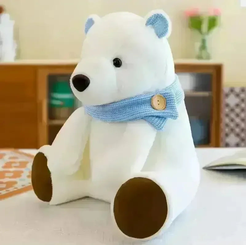 Scarf Polar Bear Plushie (20 cm) - Bear Hugs