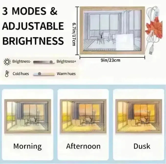 Scenic Portrait Painting Lamp - Bear Hugs