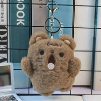 Screaming Animals Plush Keychain - Bear Hugs