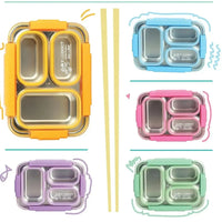 Seoul Food 3-Compartment Lunch Box (710 ml) - Bear Hugs