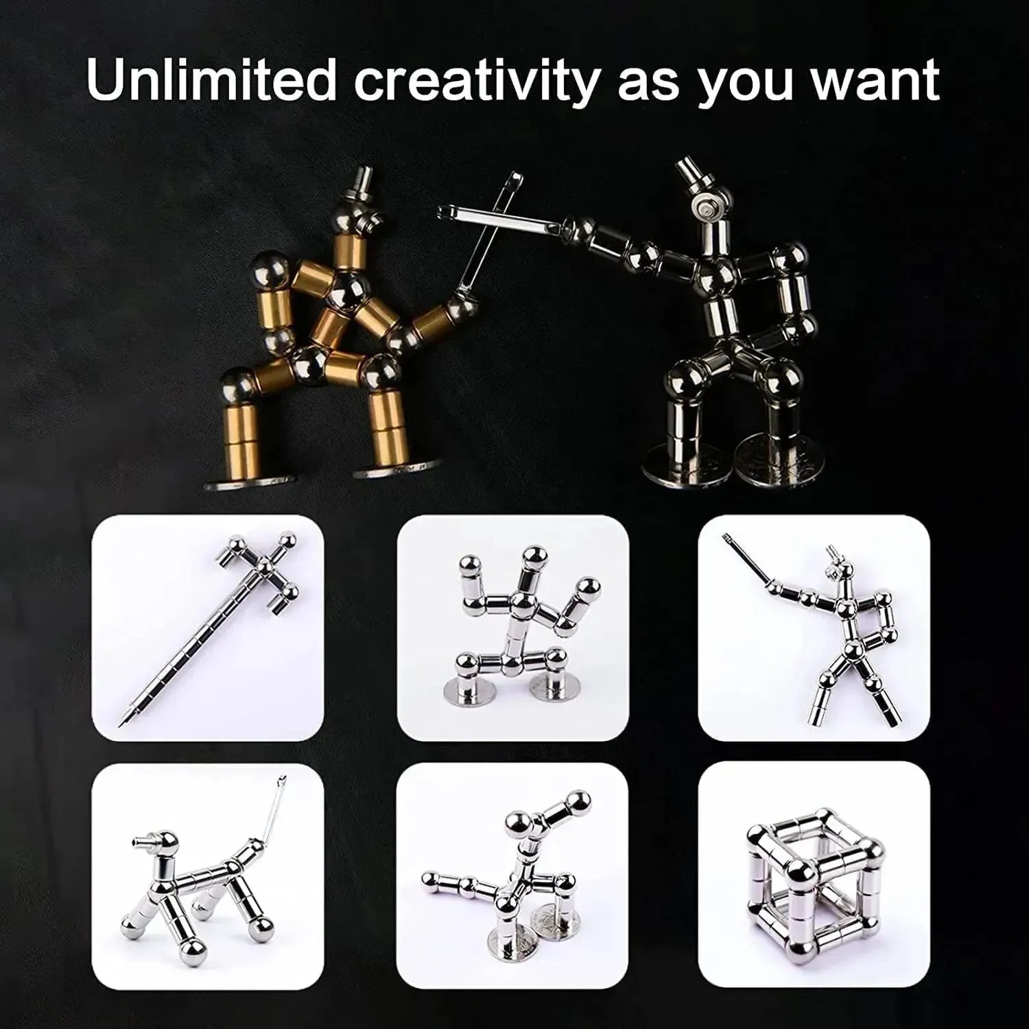 Shape Changing Magnetic Fidget Pen - Bear Hugs