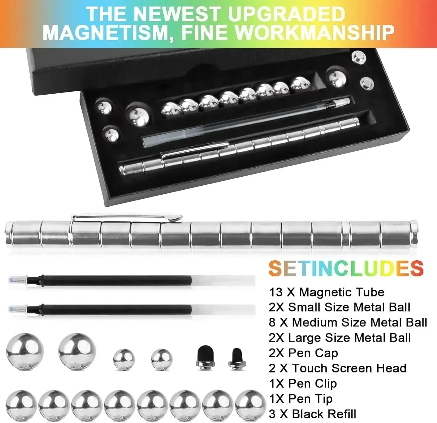 Shape Changing Magnetic Fidget Pen - Bear Hugs