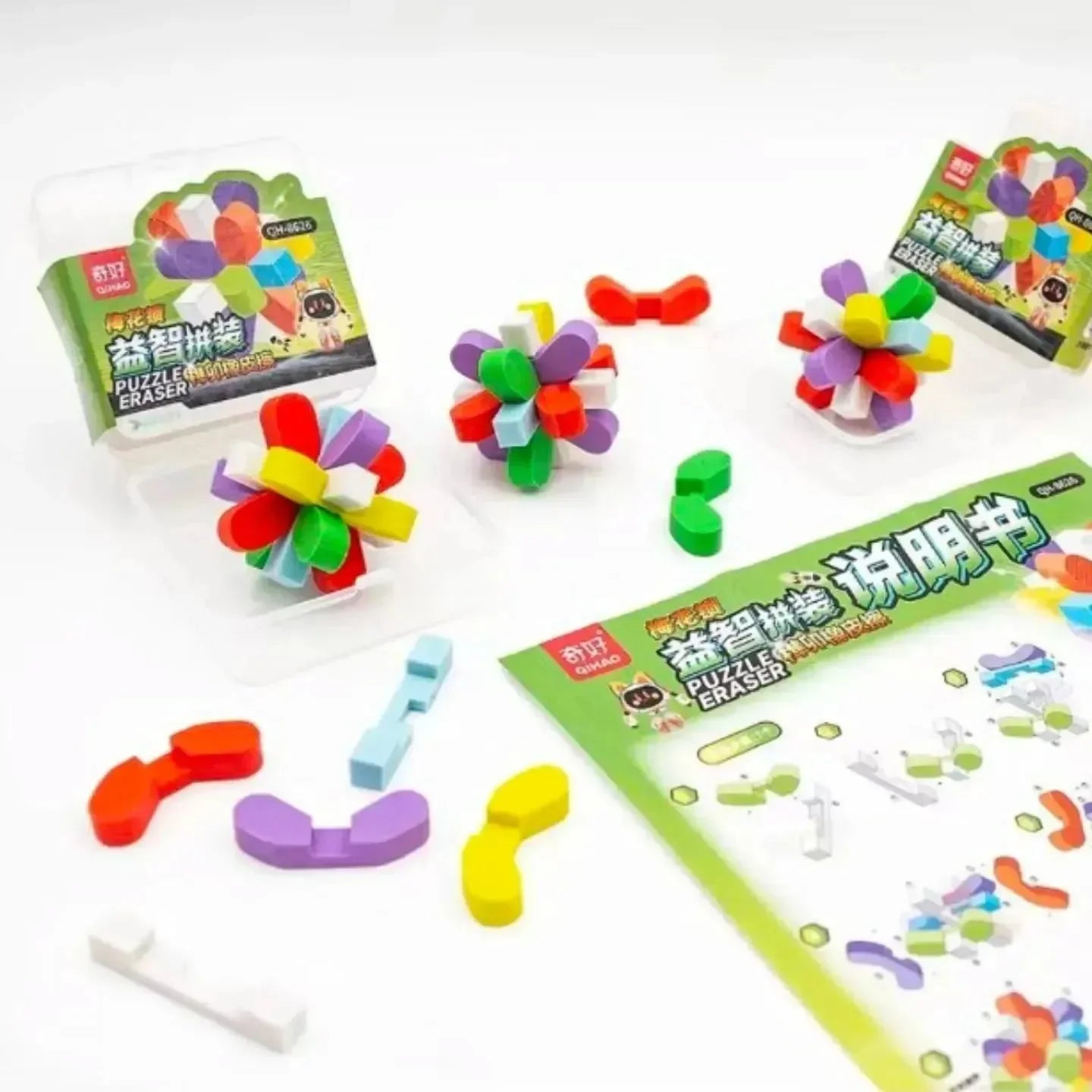 Shapes Puzzle Block Maze Eraser - Bear Hugs