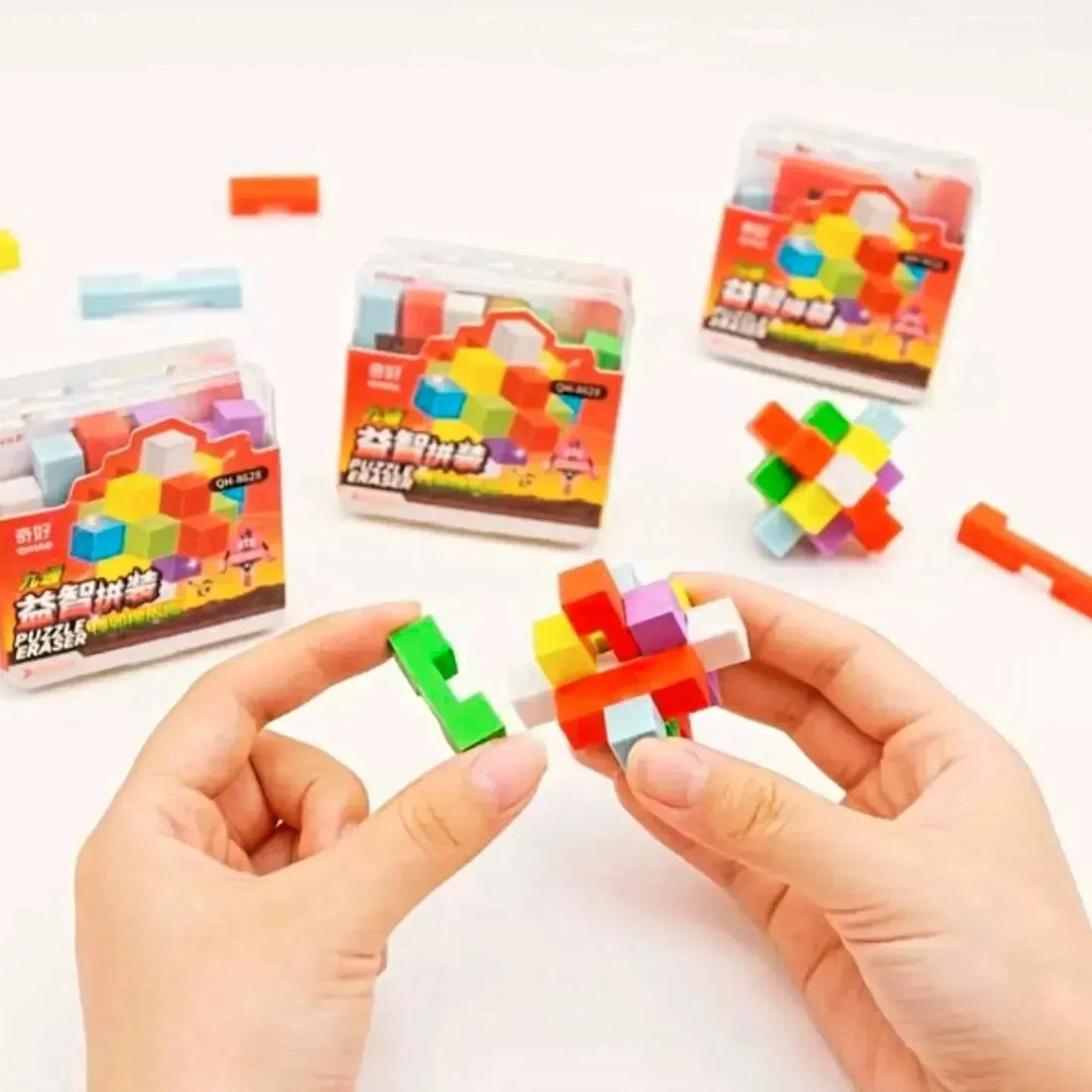 Shapes Puzzle Block Maze Eraser - Bear Hugs
