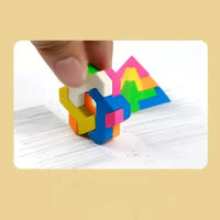 Shapes Puzzle Block Maze Eraser - Bear Hugs