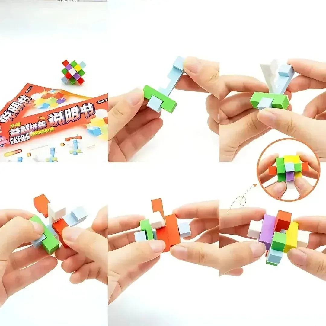Shapes Puzzle Block Maze Eraser - Bear Hugs