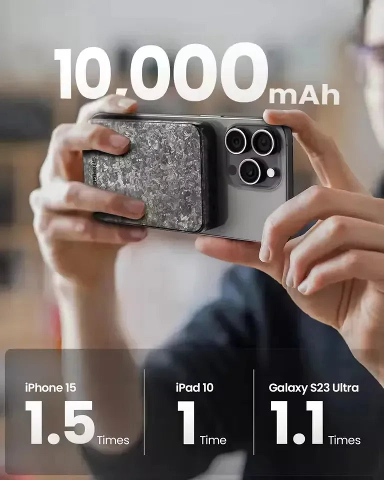 SHARGE CarbonMag Magnetic Power Bank - Bear Hugs