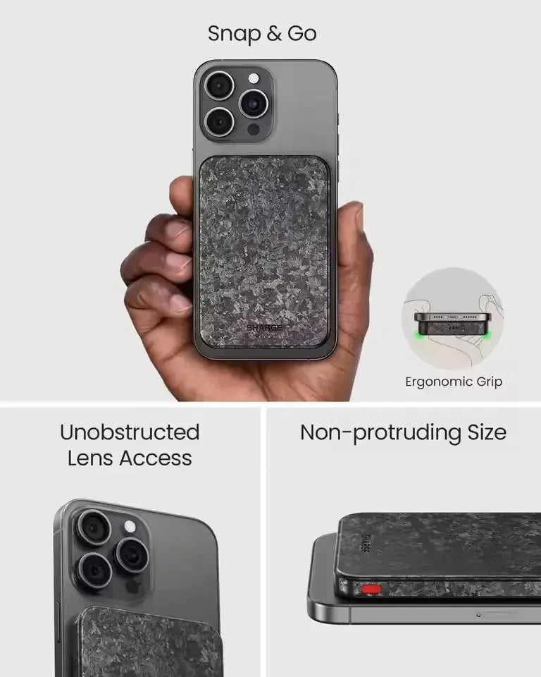 SHARGE CarbonMag Magnetic Power Bank - Bear Hugs