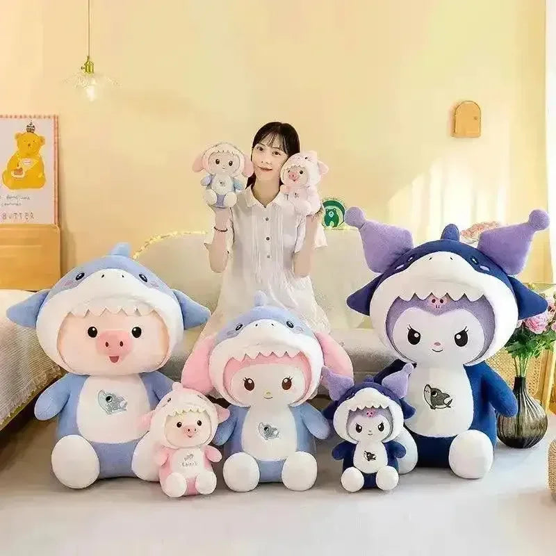Shark Kuromi My Melody Piggy Plushie - Bear Hugs