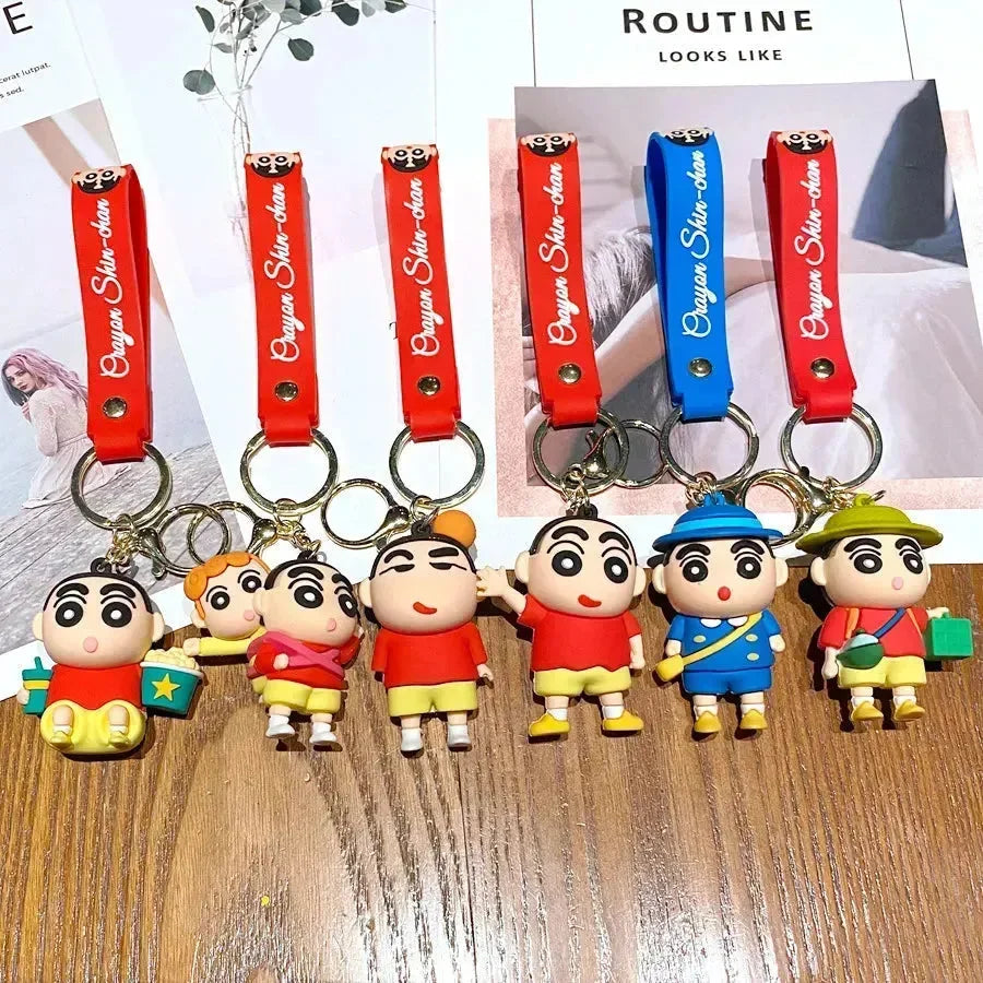 Shin-chan's Day Out 3D Keychain - Bear Hugs