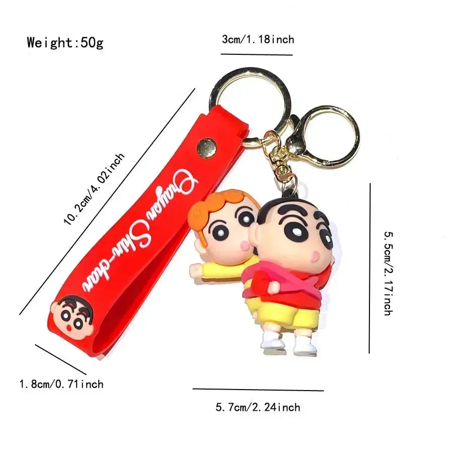 Shin-chan's Day Out 3D Keychain - Bear Hugs