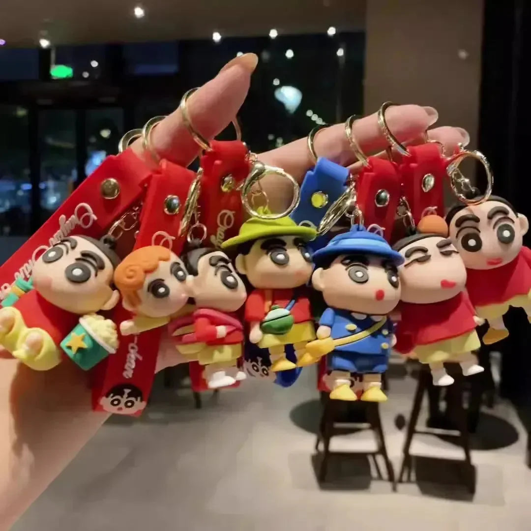 Shin-chan's Day Out 3D Keychain - Bear Hugs