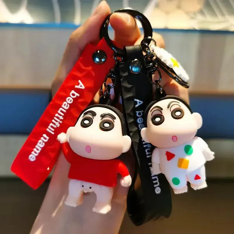 Shinchan Adventures Silicone Keychain - Bear Hugs