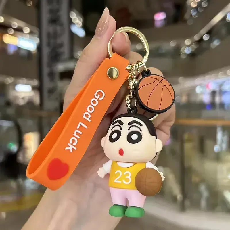 Shinchan Adventures Silicone Keychain - Bear Hugs