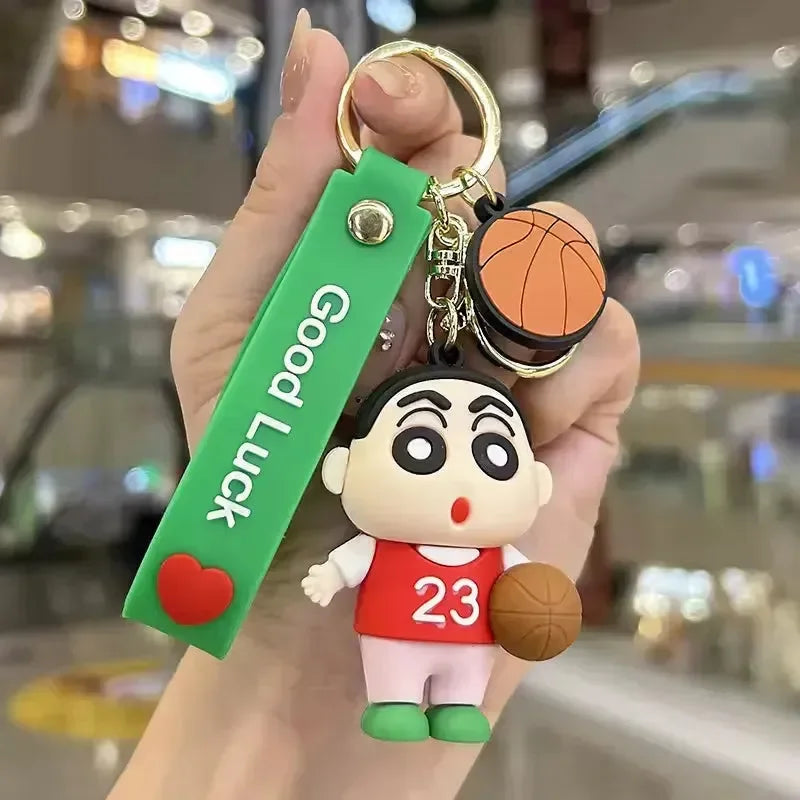 Shinchan Adventures Silicone Keychain - Bear Hugs