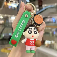 Shinchan Adventures Silicone Keychain - Bear Hugs