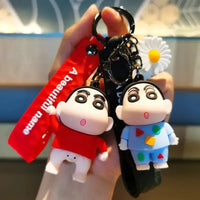 Shinchan Adventures Silicone Keychain - Bear Hugs
