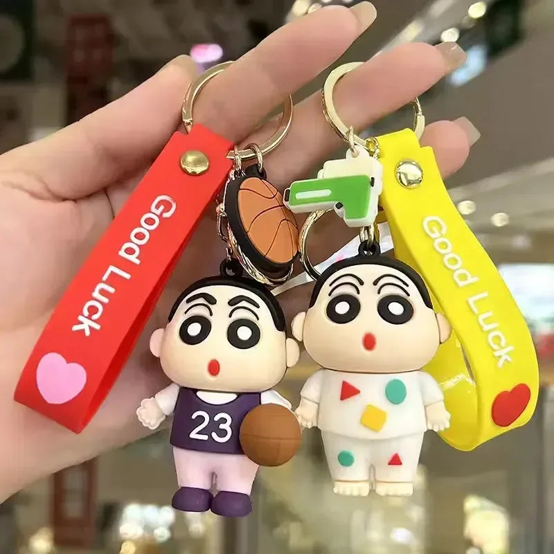 Shinchan Adventures Silicone Keychain - Bear Hugs