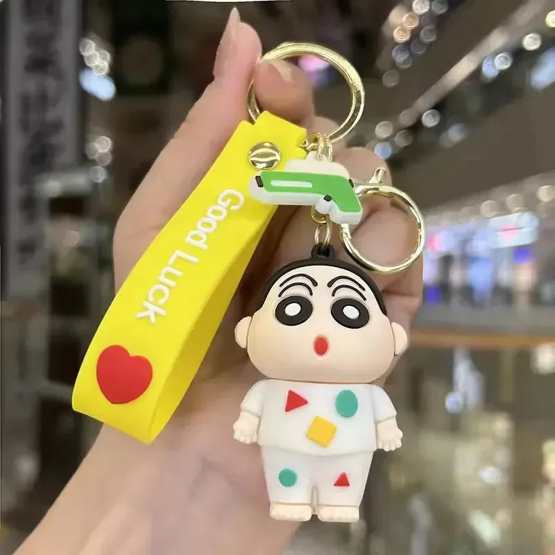 Shinchan Adventures Silicone Keychain - Bear Hugs