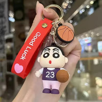 Shinchan Adventures Silicone Keychain - Bear Hugs