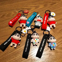 Shinchan Adventures Silicone Keychain - Bear Hugs